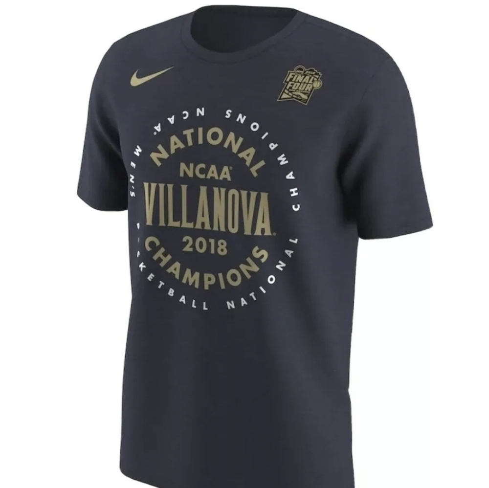 VILLANOVA WILDCATS 2018 NCAA NATIONAL CHAMPIONS Men’s Nike T-Shirt Navy NEW